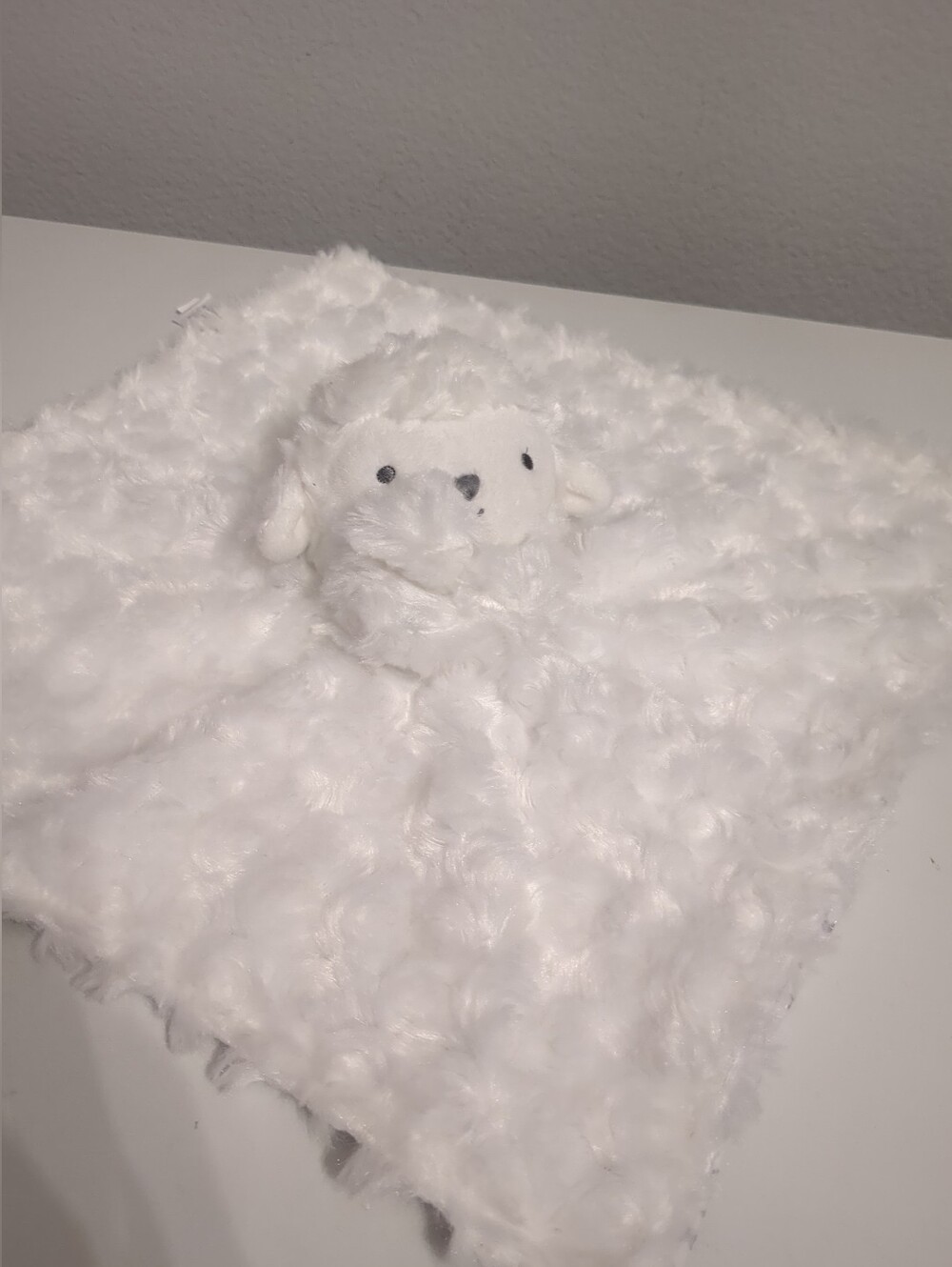 Carter’s Just One You White Lamb Sheep Stars Baby Plush Security Lovey Blanket